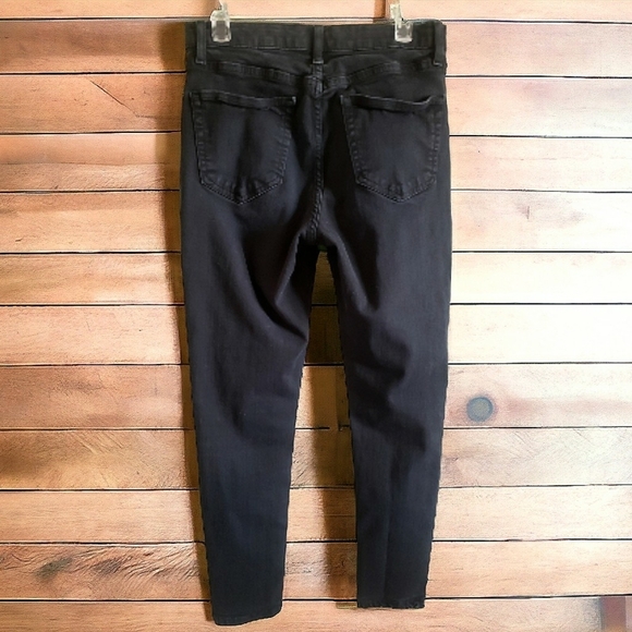 TOPSHOP Jeans Black MOTO JAMIE 30 Denim Stretchy High Waisted Skinny Y2K Chic - Picture 4 of 11